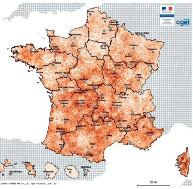 Figure 11 : Le vieillissement de la population en France en 2012