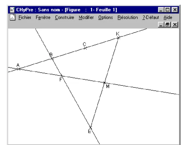 Figure 2 – Figure géométrique correspondant à l’énoncé de l’exemple introductif