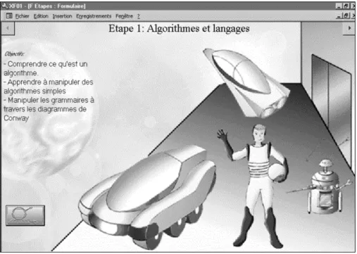 Figure 5 : Ecran d'étape 