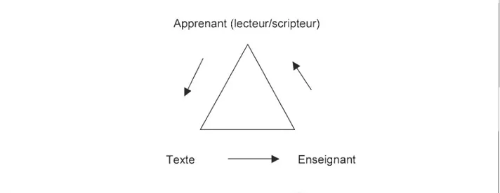 Figure 3. La  relation  didactique en  littérature . 