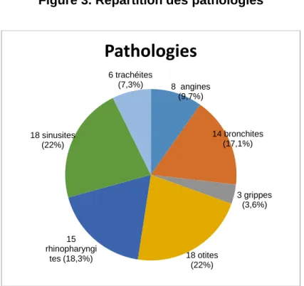 Figure 3. Répartition des pathologies 