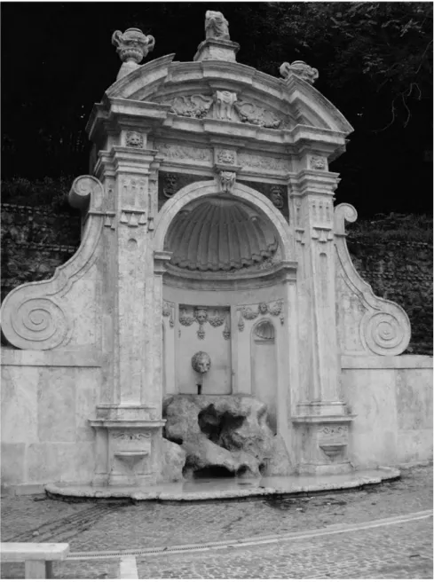Figure 20.4  Domenico Fontana, Fountain of the Prisoner, c.1585, formerly Villa Montalto,  Rome, now Villa Mameli