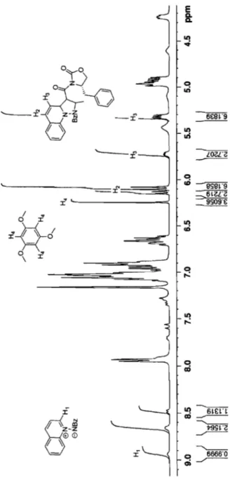 Figure 7. RMN  IH typique d'une réaction brute 