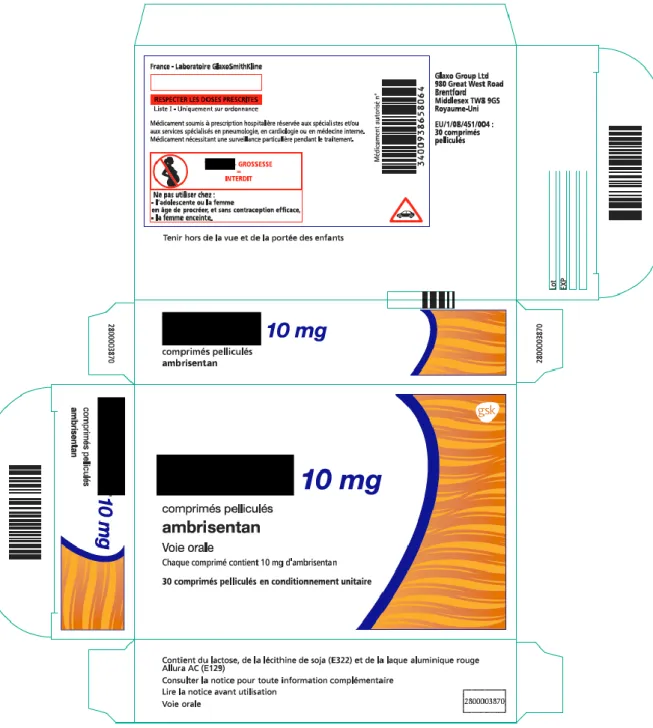 Figure 8 : Exemple d’une boîte de médicament avec une blue box (19) 