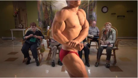 Figure 8    Développement méthodique du corps par des exercices appropriés et                    gradués – Bodybuilding (1 ère  vidéo du diptyque), 2012 