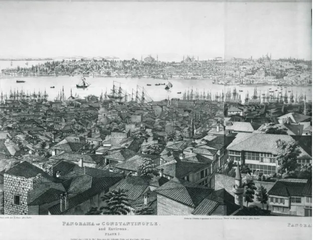 Fig. 3 : Frederick Christian Lewis, d’après Henry Aston Barker. Panorama de  Constantinople et de ses environs, 1