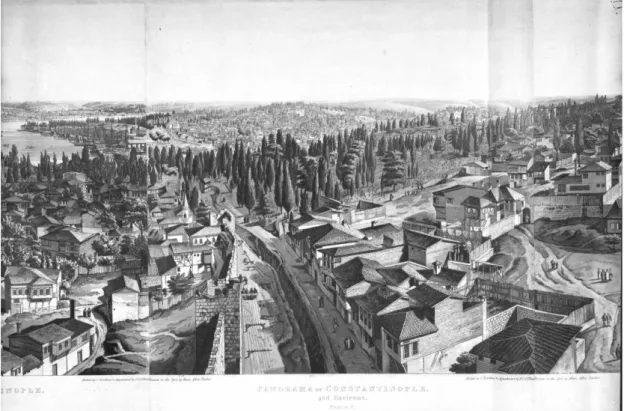 Fig. 4 : Frederick Christian Lewis, d’après Henry Aston Barker. Panorama de  Constantinople de ses environs, 5
