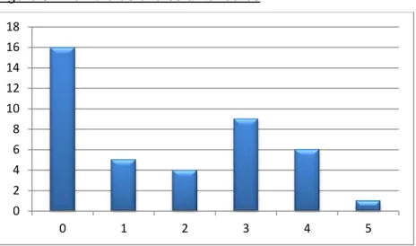 Figure 8 : Nombre de chutes antérieures  