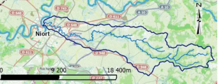 Figure 13 : Carte du bassin versant du Lambon (auteur)