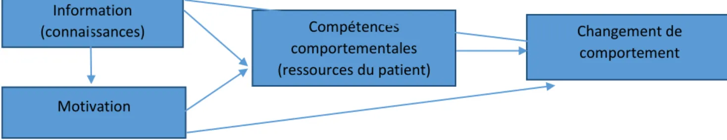 Figure 3 : Le modèle Information-Motivation-Compétences comportementales 