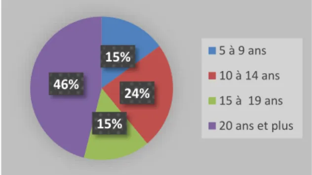 Figure 1 : Répartition des licences  sportive de football délivrées en 2017  selon les catégories d’âge