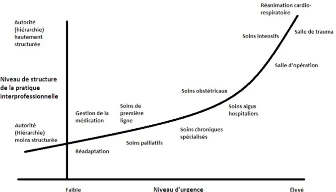 Figure 3 — Cadre conceptuel des soins interprofessionnels  Traduit et inspiré de Retchin (2008) 
