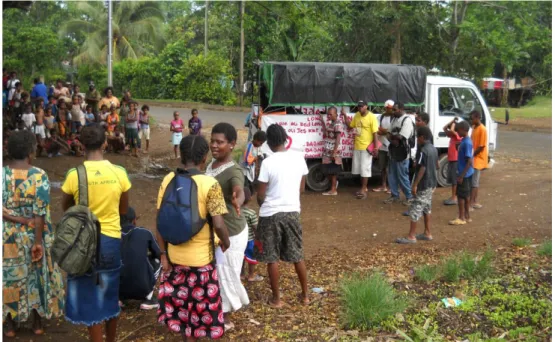 Figure 5. Une séance de sensibilisation sur le VIH menée à Seaside Tongoa, Port-Vila, 2011 
