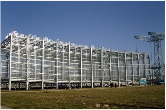 Figure 2-9: Outdoor corona cage at UHV DC Testing Site in Beijing.  
