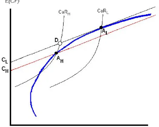 Figure 6: The value of using financial instruments for a firm constrained by CaR requirements.