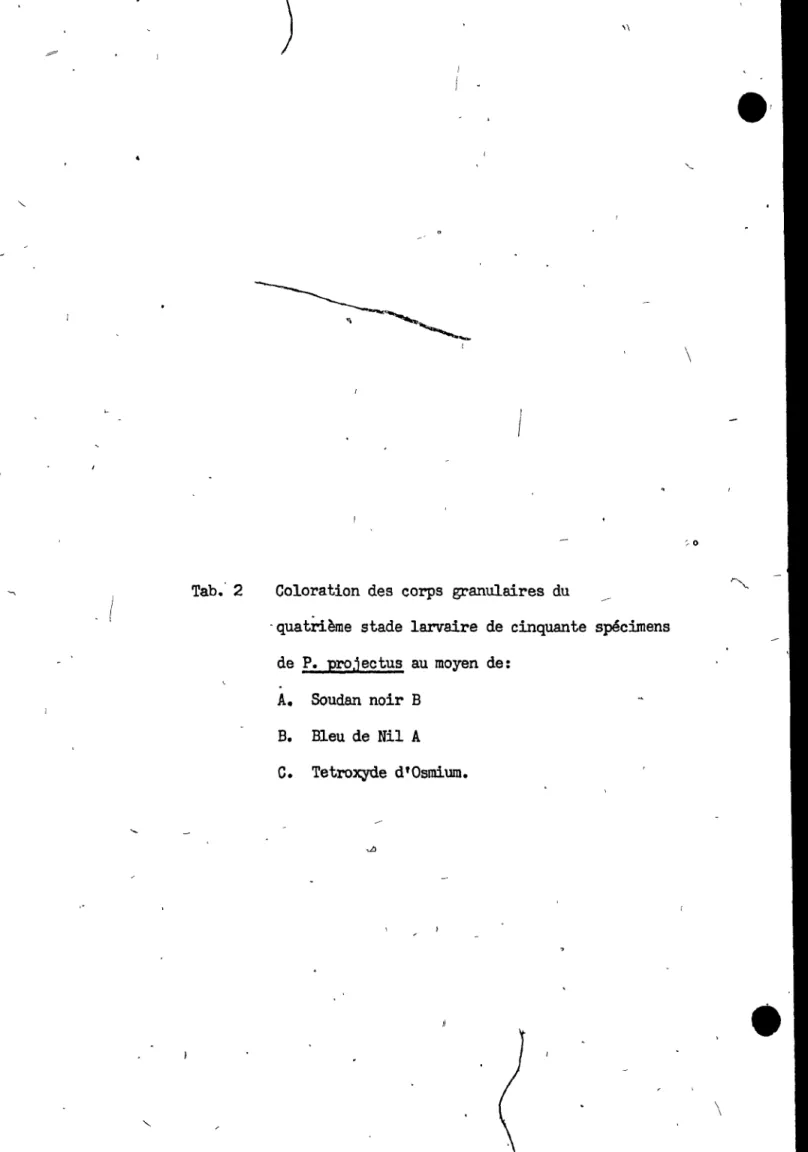 Tab;  2  Coloration  des  corps  granulaires  du 