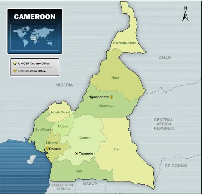 Figure 3 : Carte du Cameroun 