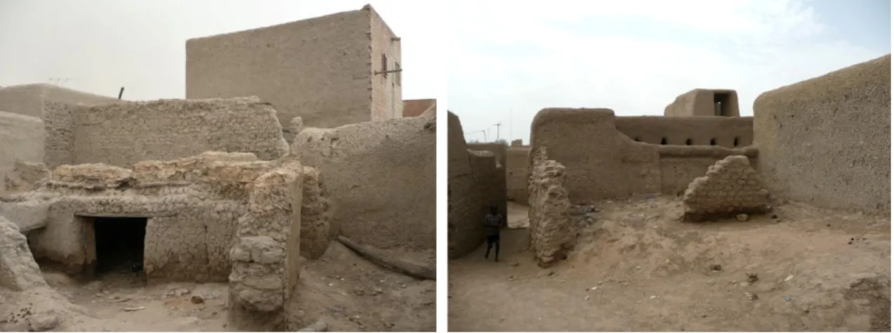 Fig 5 - Les ruines sources de matériaux, ville de Dia, Mali, 2009. 