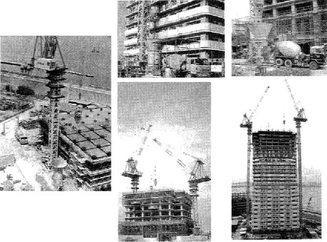 Figure 49 Automatic Concrete distribution system with Tower Crane – Konoike construction – 1989 