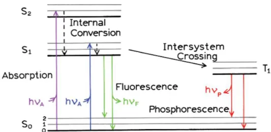 Figure 1.29. Energy states for a single molecule. Reprinted with permission from 46 . Copyright (2006), Springer.