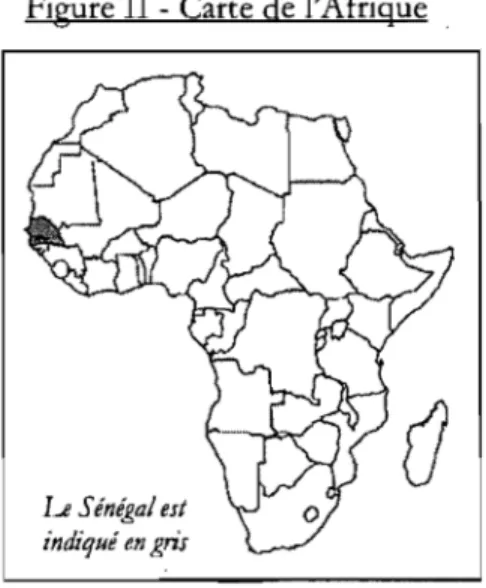Figure II - Carte de l'AfriQue 
