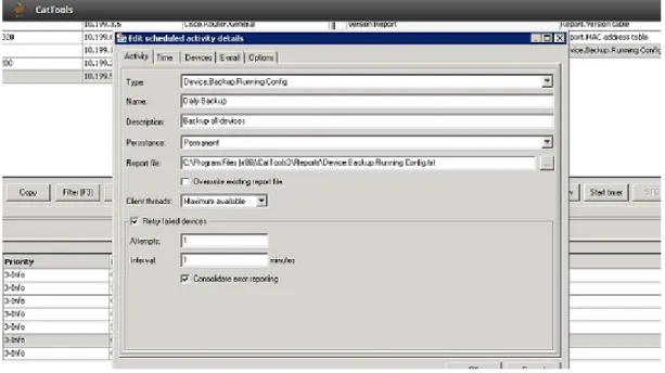 Figure 2.9: Une capture d’écran de CatTools