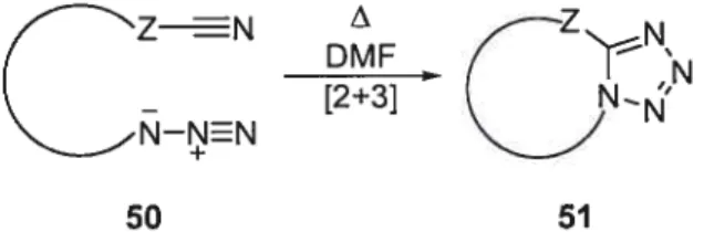 Figure 6: Formation dun inhibiteur enzymatique par “Click Chemistry”