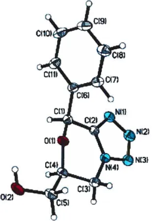 Figure 11: Structure par cristallographie des rayons-X du premier tétrazole oxabicylique (145a)