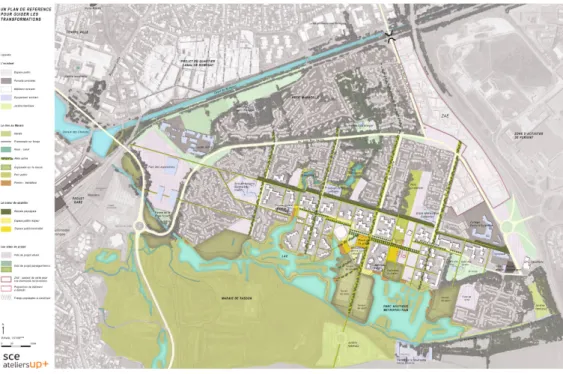 Figure 3 : Plan de référence des transformations du quartier 