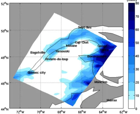 Figure 1.12 : Icing severity index map - January 1979–2010. 