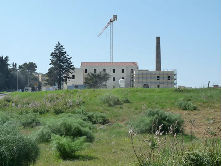 Figure 8 : Photo du projet de réhabilitation du moulin Alvino (photo de l’auteur avril 2017) 