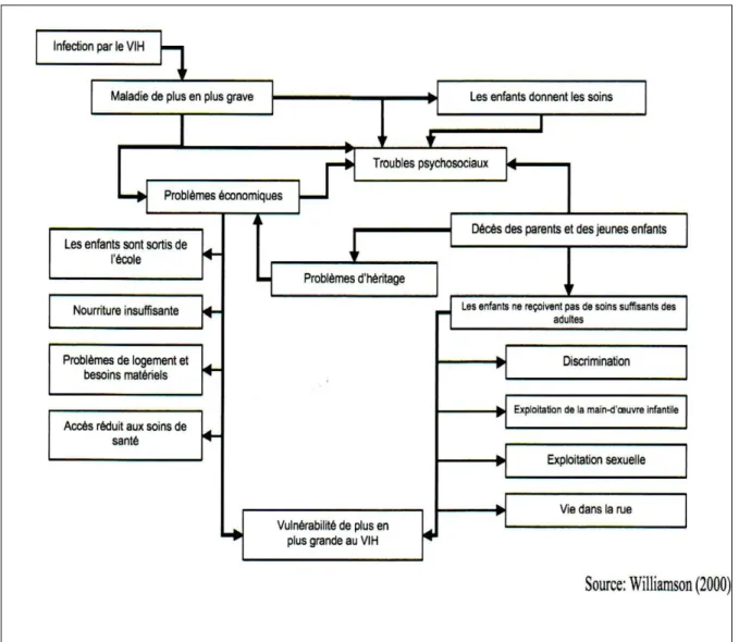 Figure 3. Synthèse des problèmes vécus par les OEV et leur famille. 