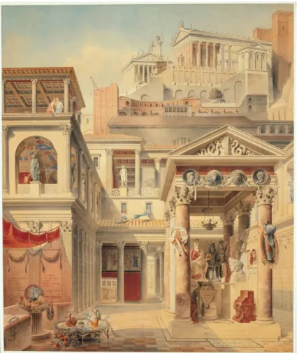 Fig. 8. Félix Duban, Pompéi. Musée Condé, Chantilly. RMN.