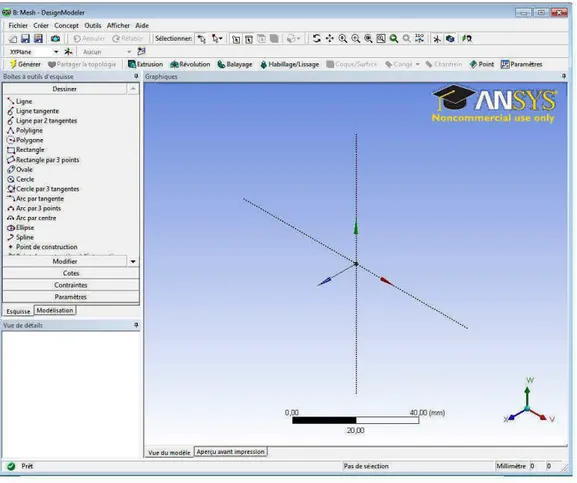 Figure 9:  Module DesignModeler 