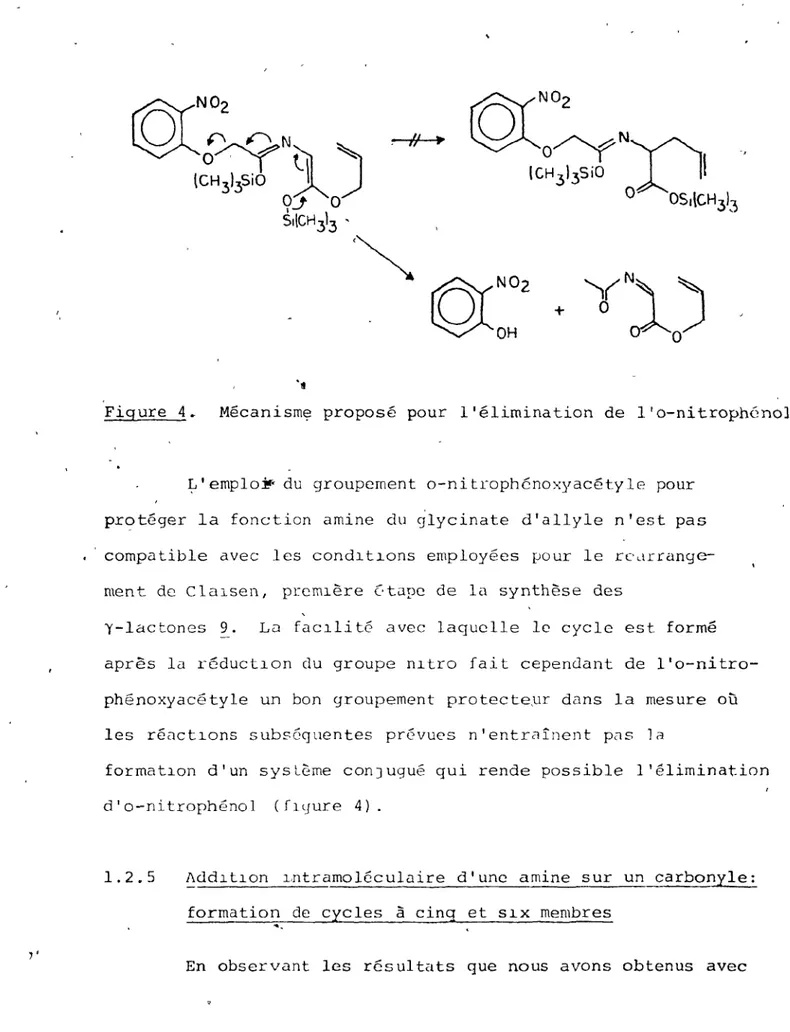 Figure  4~  Mécanisme  proposé  pour  l'élimination  de  l'o-nitrophénol. 