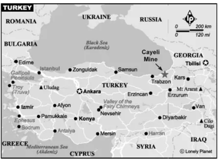 Fig. 1. Location map of the studied mine site Rys. 1. Lokalizacja kopalni