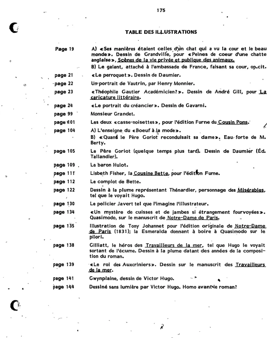 TABLE  DES IU-USTRATIONS 