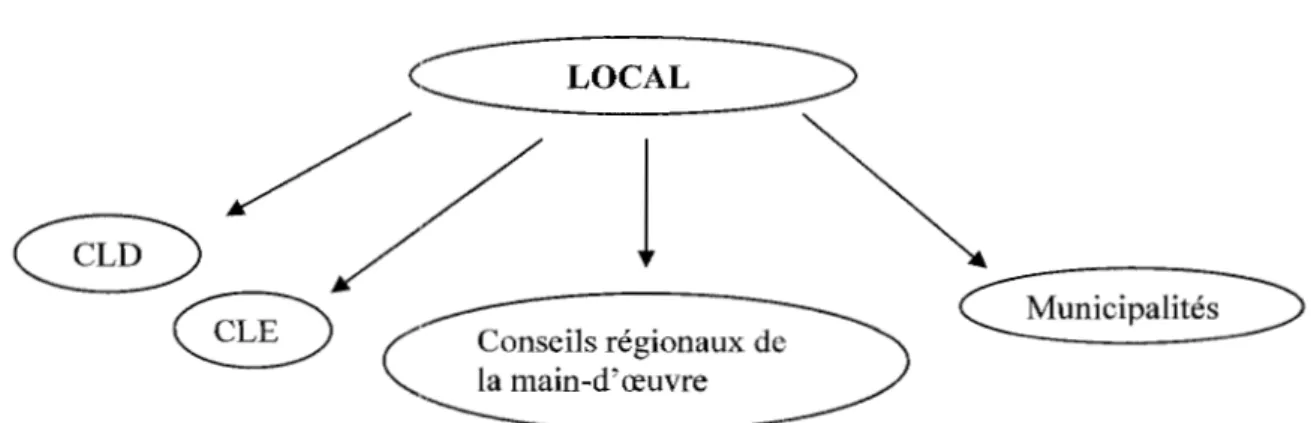 Figure 1.3  Palier local du  développement 