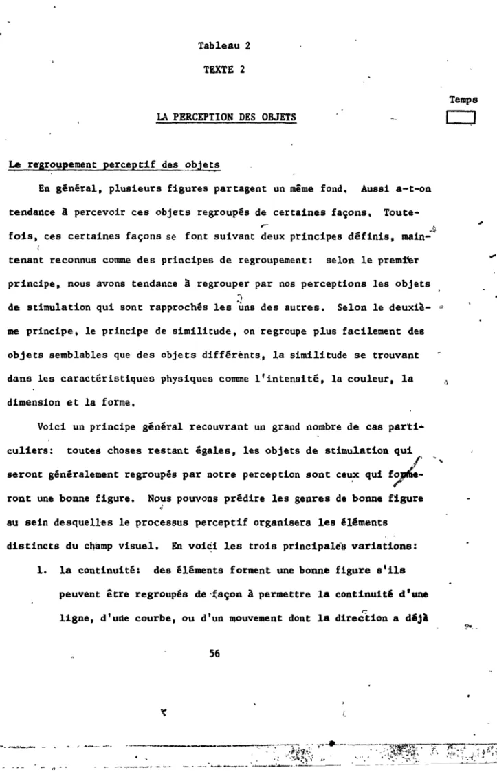 Tableau  2  TEXTE  2 