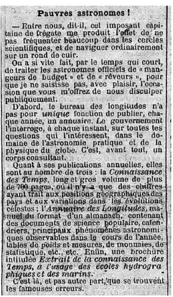 Figure 2 - &#34;Dans la lune&#34;, article publié dans le journal Le Matin du 23 janvier 1893, deuxième partie (Source : gallica.bnf.fr) 