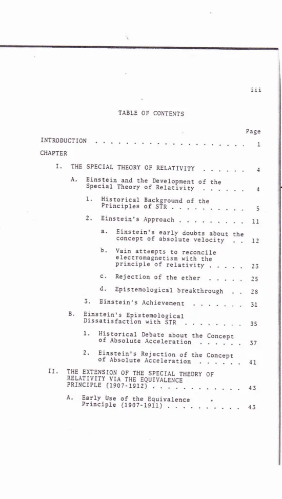 TABLE  OF  CONTENTS of  the the 111PageI44 5 11 t2 23 25 28 31 J5 37 41 43 43INTRODUCTIONCHAPTERI