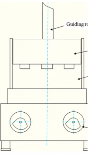 Figure 1: Schematic drawing of the vibro-compactor.