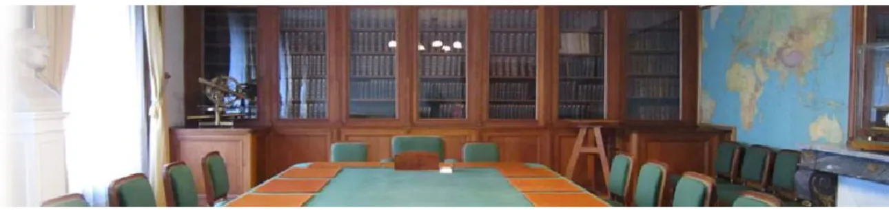 Figure 1 - Salle de réunion du Bureau des longitudes (Source : Bureau des longitudes) 