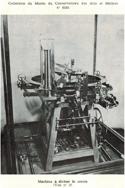 Figure 2 - Photographie d’une machine à diviser le cercle (19e-début 20e siècle), parue dans un catalogue du Musée des arts et métiers du  CNAM (numéro d’inventaire : 08323-0002-) 