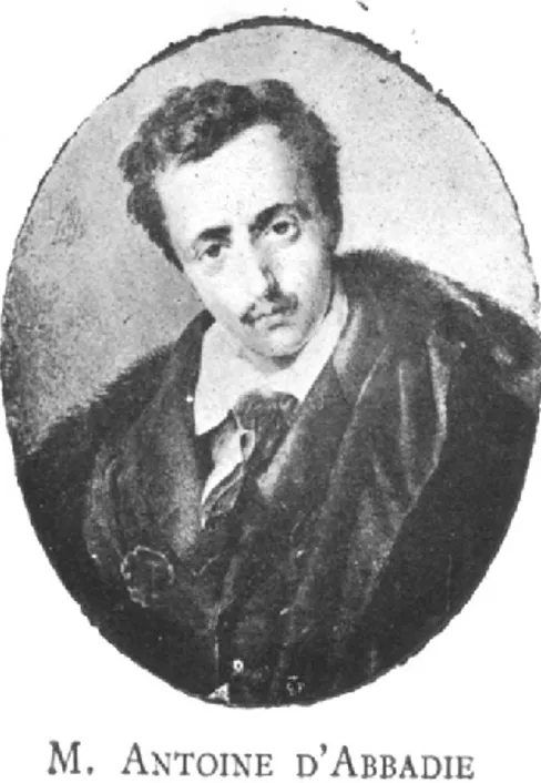 Figure 3 - Portrait d'Antoine d'Abbadie dans sa jeunesse (© Frédéric Soulu) 