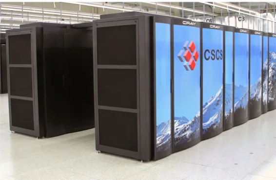 Figure 14: Piz Daint, l’ordinateur le plus puissant d’Europe en 2017, installé  au Swiss National Supercomputing Centre (CSCS) à Lugano