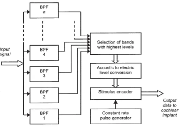 Figure I.4 : Schéma fonctionnel de la stratégie de traitement du signal Advanced Combinaison  codeur (ACE)