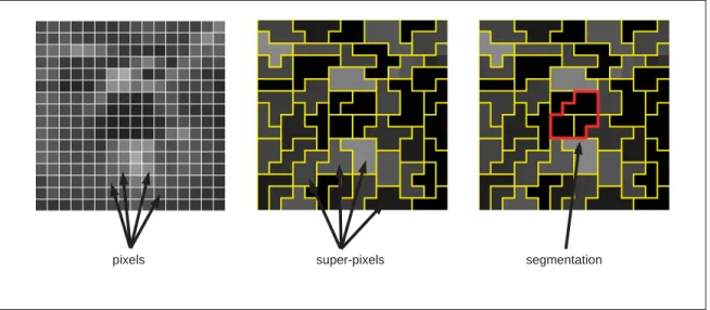Figure 1.10 Example of image segmentation using super-pixels