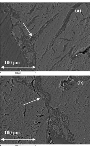Fig.  3  Images of anode paste after recipe optimization  showing the good penetration of pitch matrix into the coke: 