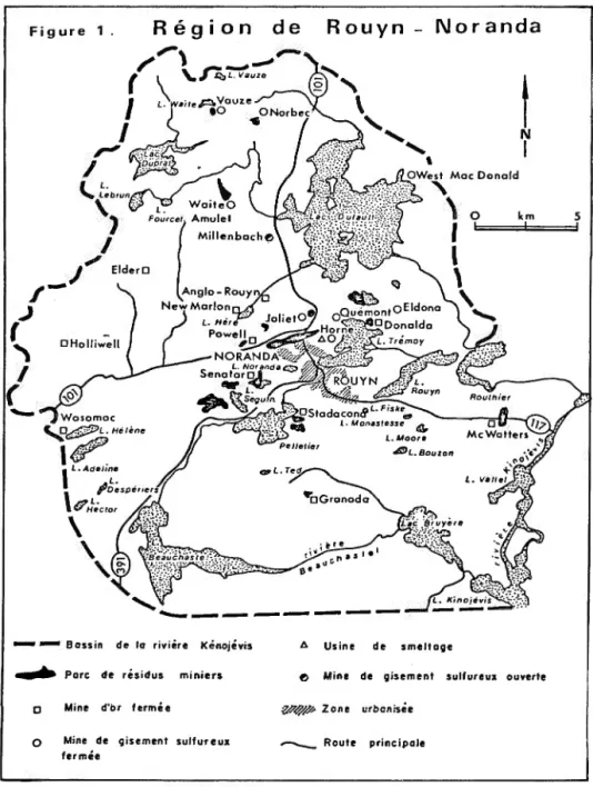 Figure  1.  Région  de  Rouyn- Noranda 